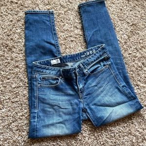 Classic Gap skinny blue denim jeans